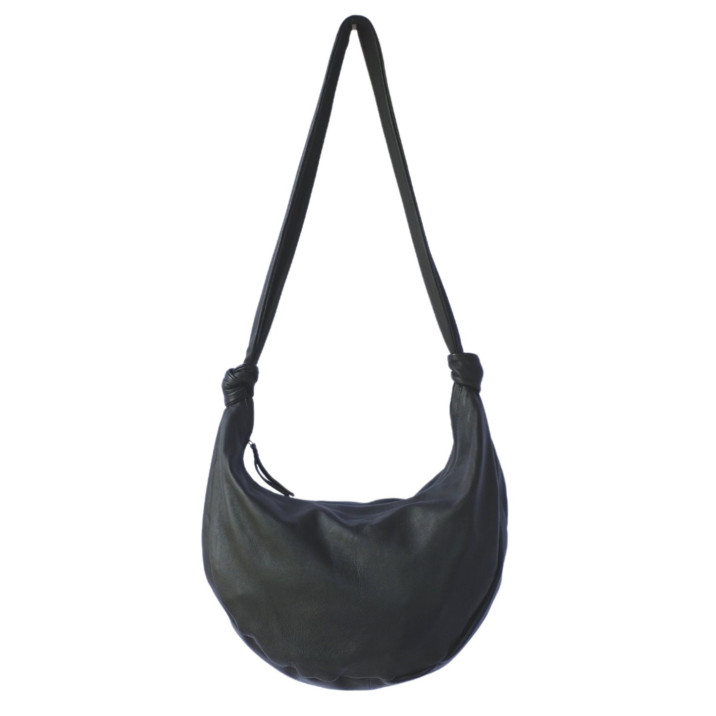 Black leather crossbody bag, Soft leather handbag, black leather shoulder bag