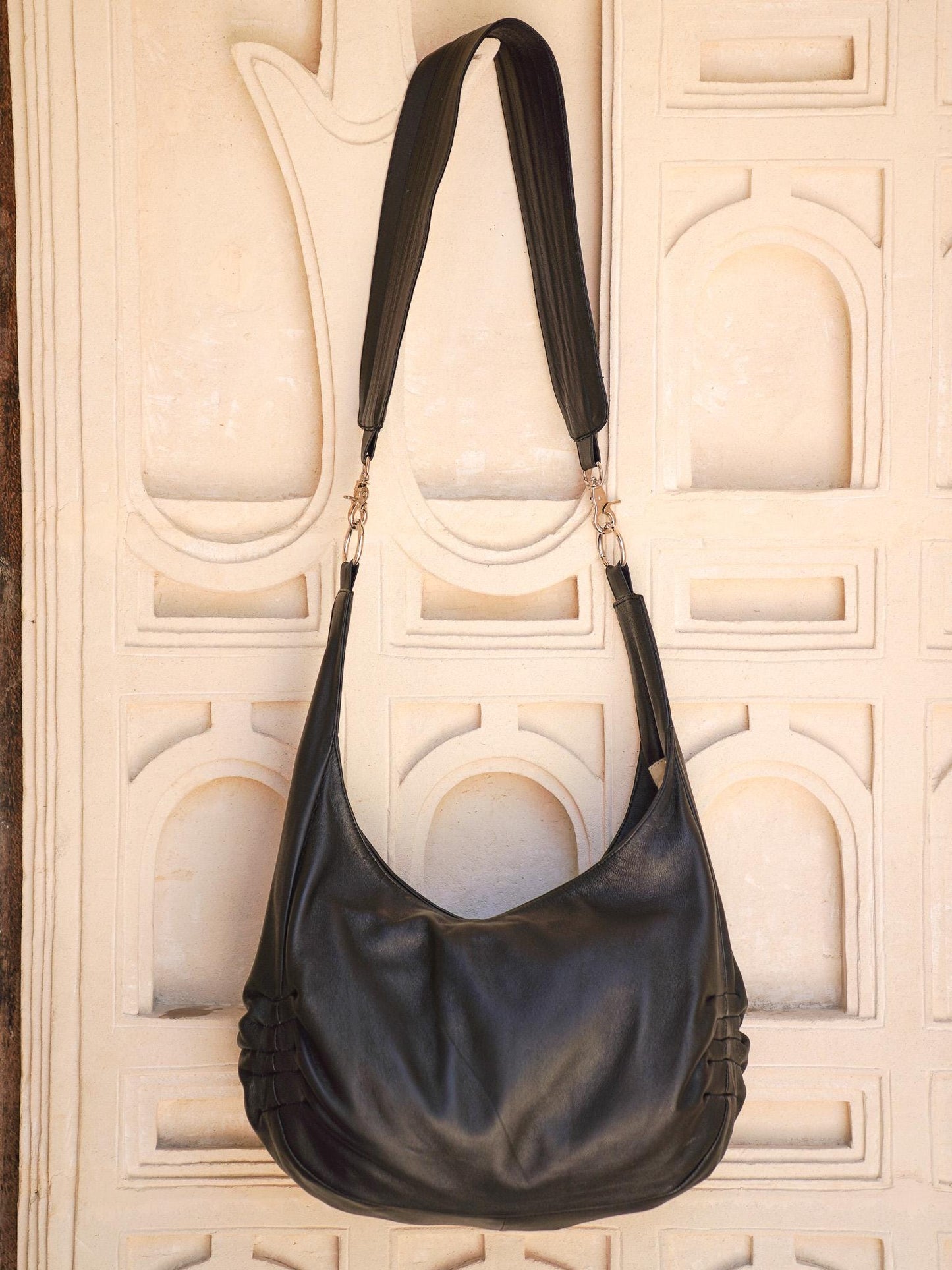 Large Black Crossbody Purse for Women, Shoulder Bag